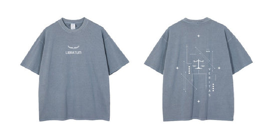 Balance Oversized Tee - Slate Gray Blue